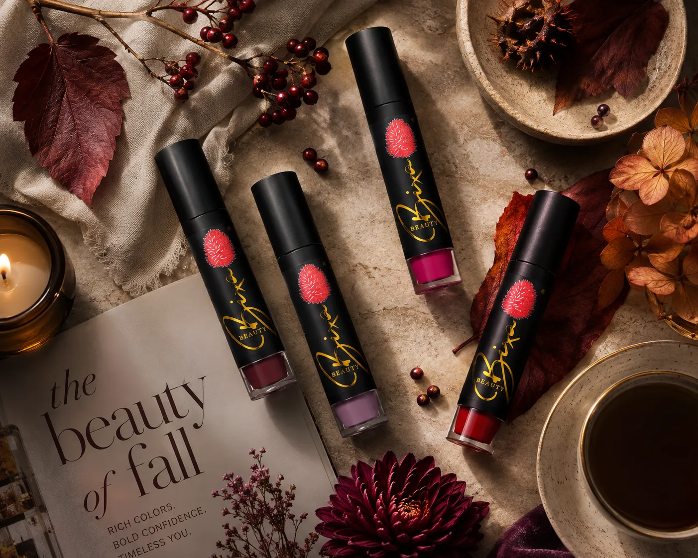 Bixa Fall Collection lip whip set