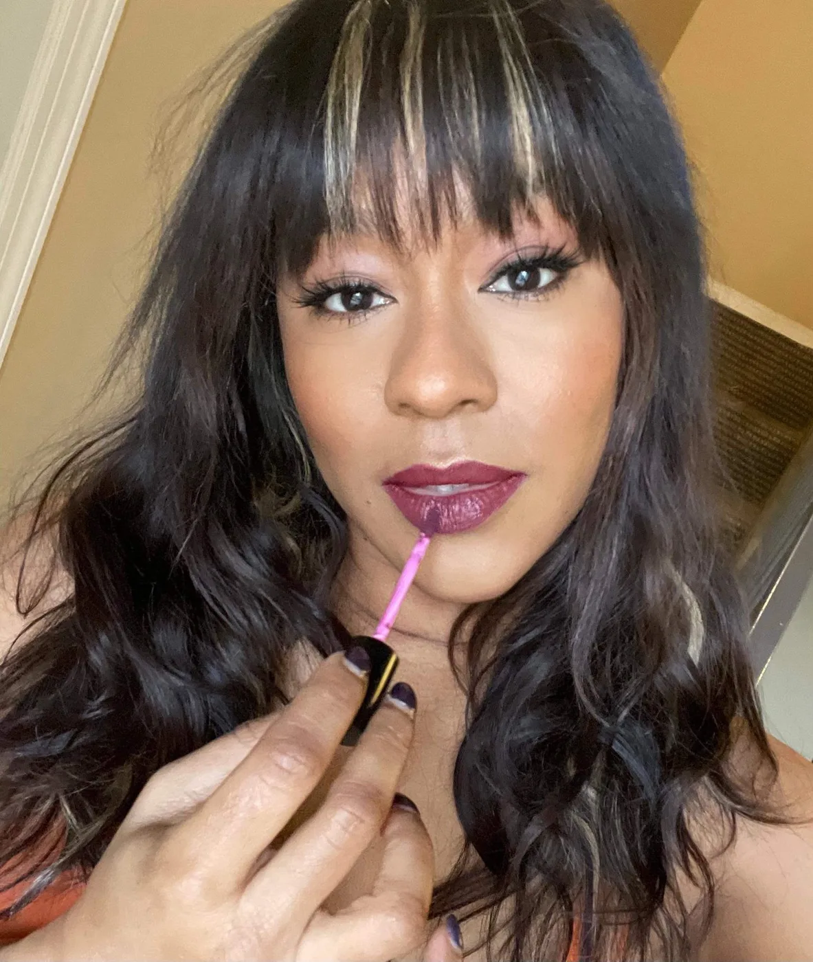 Merlot Me worn on model