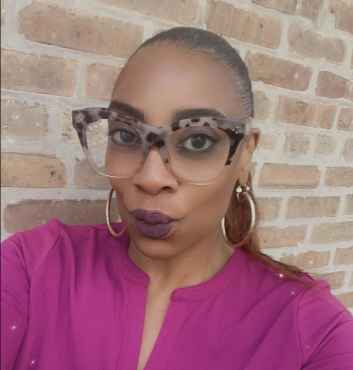 Sugga Plum worn on model